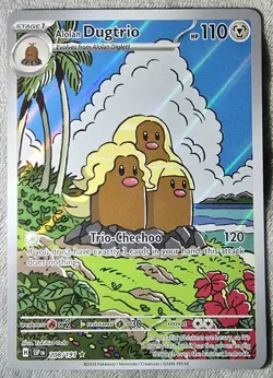 Alolan Dugtrio 208/191 Holo Illustration Rare Surging Sparks Pokemon Card Nmint! - Image 1