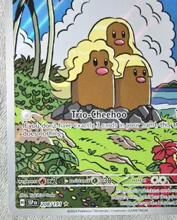 Alolan Dugtrio 208/191 Holo Illustration Rare Surging Sparks Pokemon Card Nmint! - Image 3