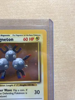 Pokemon TCG Magneton Base Set Holo Rare Card 9/102 LP Condition - Image 3