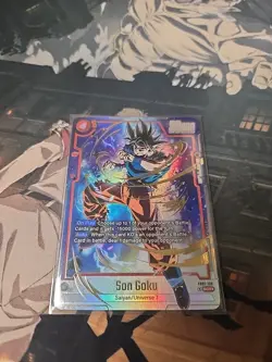 Dragon Ball Super Card Game Son Goku Awakened Pulse FB01-139 Secret Rare - Image 1