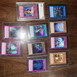 you gi oh cards lot First Edition 1 Graded Holographic Monsters And Trap Card - Image 1