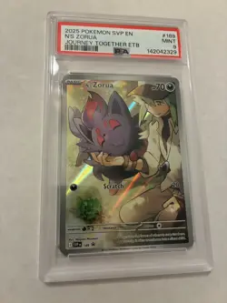 PSA 9 N's Zorua 189 Sv: Scarlet & Violet Promo Cards Holo - Image 1