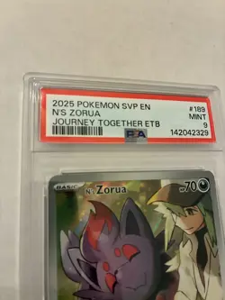 PSA 9 N's Zorua 189 Sv: Scarlet & Violet Promo Cards Holo - Image 3