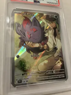 PSA 9 N's Zorua 189 Sv: Scarlet & Violet Promo Cards Holo - Image 5