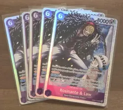 One Piece CCG Rosinante & Law 5x Card Playset EB04-038 SR - English - MINT - Image 1