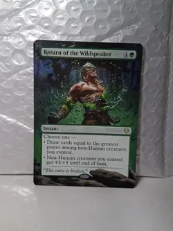 Return of the Wildspeaker MTG Lorwyn Eclipsed Commander Hand Painted Altered Art - Image 1