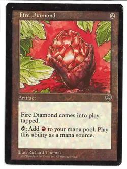 MTG Mirage - 1x Fire Diamond - HP - Image 1