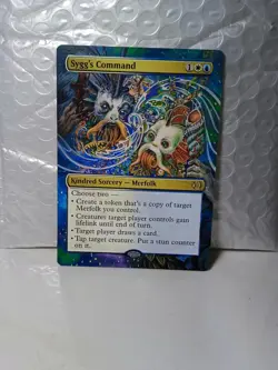 Sygg's Command MTG Lorwyn Eclipsed Hand Painted Borderless Extended Altered Art - Image 1