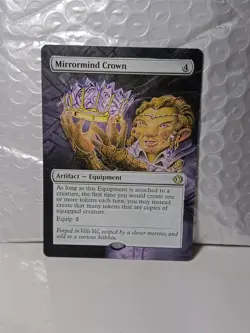 Mirrormind Crown MTG Lorwyn Eclipsed Hand Painted Borderless Full Altered Art v - Image 1