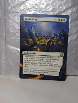 Kinbinding MTG Lorwyn Eclipsed Hand Painted Borderless Extended Full Altered Art - Image 1