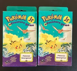 (2) New Pokemon Jr Adventure Game 1999 Open Box complete Everythin Needed 2 Play - Image 1