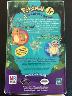 (2) New Pokemon Jr Adventure Game 1999 Open Box complete Everythin Needed 2 Play - Image 3