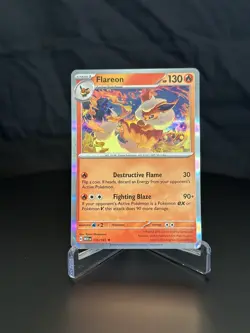 Pokemon TCG Flareon Scarlet & Violet-151 136/165 Holo Rare - Image 1