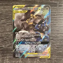 Pokemon Lucario & Melmetal GX SM192 SM TAG TEAM Promo Holo HP 260 2019 - Image 1