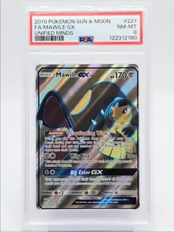 MAWILE GX 2019 POKEMON SUN & MOON UNIFIED MINDS RARE 227/236 PSA 8 Q0004 - Image 1