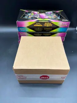 Pokemon Shining Fates Mini Tin Display Case w/ 6x Shining Fates Premium Boxes - Image 3