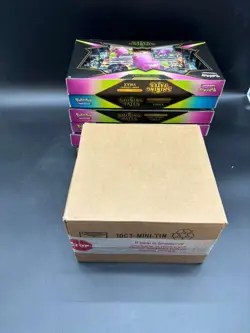 Pokemon Shining Fates Mini Tin Display Case w/ 6x Shining Fates Premium Boxes - Image 4