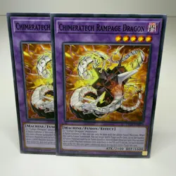 2x Yugioh Chimeratech Rampage Dragon LEDD-ENB29 1st Common - LP-NM 💎 - Image 1