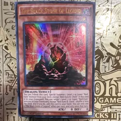 Konami Yu-Gi-Oh! The Black Stone of Legend LDK2-ENJ05 1st Ed Ultra Rare Holo - Image 1