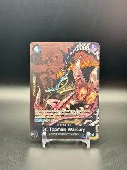 One Piece St. Topman Warcury Alt Art #OP13-089 Foil Carrying On His Will NM - Image 1