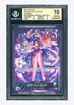 One Piece BGS 10 Boa Hancock L Alternate Art 2024 OP07-038 OP07 Japanese - Image 1