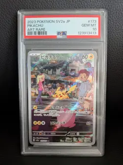 Pikachu 2023 Pokemon SV2a JP Art Rare Card 173/165 PSA 10 - Image 1