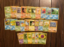 Pokemon Card Lot 1996-1999 Base Set - Neo Japanese WoTC LP Overall 25 Cards! - Image 1