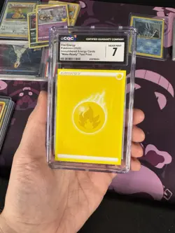 TEST PRINT Fire Energy CGC 6.5 Pokemon Card 2020 Modern Rare Make Ready - Image 4