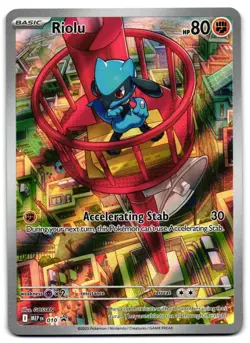 Riolu 010 - Mega Evolutions Illustration Rare Promo Pokemon TCG - M/LP Card - Image 1