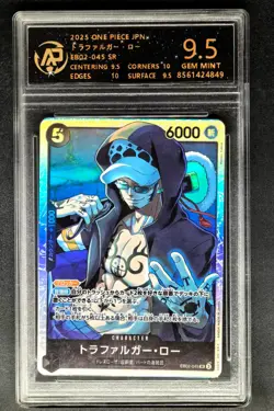 ONE PIECE JPN. cards Trafalgar D. Water Law EB02-045 SR RPA 9.5 (SAME AS PSA 9) - Image 1