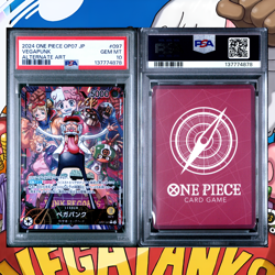 PSA 10 VEGAPUNK OP07-097 ALT ART ONE PIECE CARD JAPANESE - Image 2