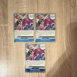 Perfume Femur Boa Hancock Event Card Lot (3) OP07-057 Rare One Piece Card Game - Image 1