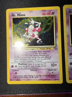 Lot of Vintage Pokemon TCG Rare Holographic Cards Gengar Mewtwo Mr. Mime - Image 2