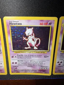Lot of Vintage Pokemon TCG Rare Holographic Cards Gengar Mewtwo Mr. Mime - Image 5