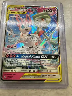 Pokemon TCG Gardevoir & Sylveon GX Holo Card 130/214 Unbroken Bonds - Image 2