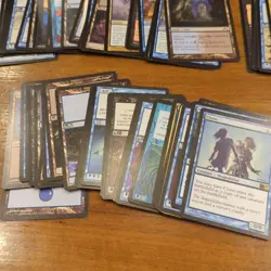 75 MTG Blue/Black Card Lot and Foil Djinn of Wishes - 2010 + Earlier Magic sets - Image 4