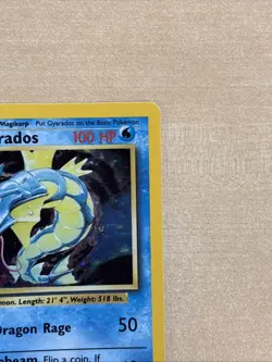 Pokemon Gyarados Holo Rare TCG Base Set Card 6/102 LP Condition - Image 3