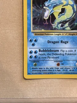 Pokemon Gyarados Holo Rare TCG Base Set Card 6/102 LP Condition - Image 5