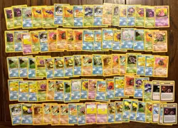 WoTC Pokemon Lot Fossil Set 100 Ish Cards LP Overall - Image 1