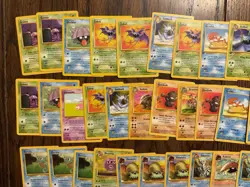 WoTC Pokemon Lot Fossil Set 100 Ish Cards LP Overall - Image 2