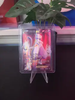 Pokemon Mewtwo-EX TCG Full Art Ultra Rare Holo Card Breakthrough 158/162 - Image 1
