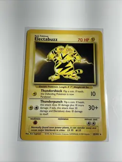 Electabuzz 020/102 Base Set Regular Pokemon Card TCG - Image 1