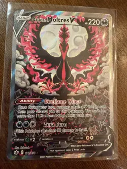 Galarian Moltres V Alternate Full Art Card 177/198 Chilling Reign Pokemon TCG - Image 2