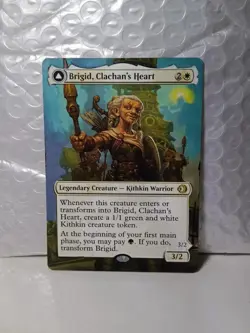 Brigid, Clachan's Heart MTG Lorwyn Eclipsed Commander Hand Painted Altered Art v - Image 1