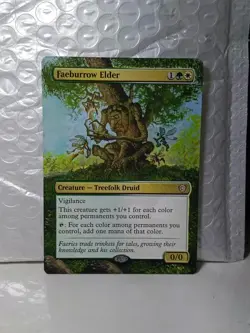 Faeburrow Elder MTG Lorwyn Eclipsed Commander Hand Painted Extended Altered Art - Image 1