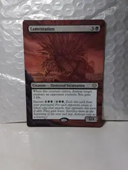 Lamentation MTG Lorwyn Eclipsed Commander Hand Painted Extended Full Altered Art - Image 1