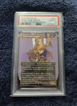 MTG Celes Rune Knight Borderless Commander Final Fantasy Graded Psa 10 - Image 1