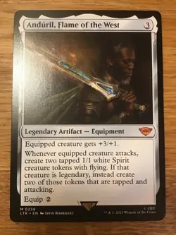 Anduril, Flame of the West NM MYTHIC MTG Universes Beyond: the Lord of the Rings - Image 2