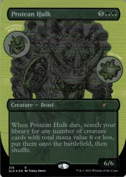 MTG Protean Hulk (Etch) (319) | NM Foil | Secret Lair Monster Anatomy {SLD} - Image 2