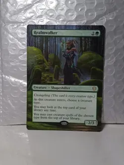 Realmwalker MTG Lorwyn Eclipsed Commander Hand Painted Extended Full Altered Art - Image 1